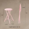 Set Of 2 Counter Height Bar Stools – 24-Inch Backless Folding Chairs With 300lb Capacity For Kitchen, Rec Room, Or Game Room By Trademark Home (Pink) 1 Set Of 2 Counter Height Bar Stools – 24-Inch Backless Folding Chairs With 300lb Capacity For Kitchen, Rec Room, Or Game Room By Trademark Home (Pink) -Homcom Crosley Shop GUEST 72c3c206 902f 4978 a265 f73dbb7ac764