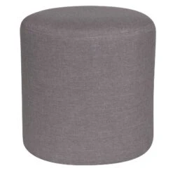 Flash Furniture Barrington Taut Upholstered Round Ottoman Pouf -Homcom Crosley Shop GUEST 72e311ed f2ab 4abd bf6c c1133770c6f5
