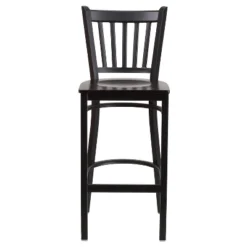 Flash Furniture Black Vertical Back Metal Restaurant Barstool -Homcom Crosley Shop GUEST 738fb294 651e 4bed 9ee4 127750790225