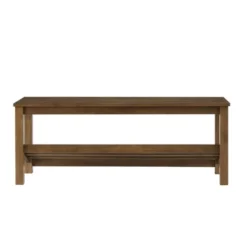 Modern Farmhouse Solid Wood Shoe Storage Entry Bench Rustic Oak - Saracina Home -Homcom Crosley Shop GUEST 742b50ec e2f6 4f3f bf66 e4162ced764a