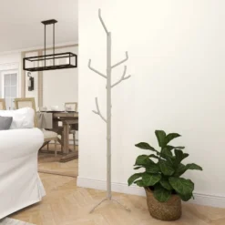 Eclectic Metal Coat Rack Silver - Olivia & May -Homcom Crosley Shop GUEST 756c3ab9 bc04 4197 83f6 2a4ba0e65afe