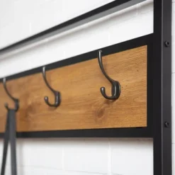 72" Urban Farmhouse Mixed Material Hall Tree - Saracina Home -Homcom Crosley Shop GUEST 756fb92c 4f24 459b b5d0 220e565e23e8