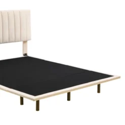Queen Size Upholstered Floating Velvet Platform Bed With Sensor Light And Headboard-ModernLuxe -Homcom Crosley Shop GUEST 75f18426 76a4 4916 a9fe 68af0a540d22