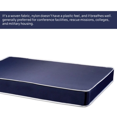 Continental Sleep, 5" Medium Firm Water Resistance Nylon Vinyl Dual Sided Mattress, Noiseless, Soft Cloud Feeling, 4 Continental Sleep, 5" Medium Firm Water Resistance Nylon Vinyl Dual Sided Mattress, Noiseless, Soft Cloud Feeling, - Image 2