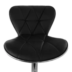 Elama 2 Piece Tufted Faux Leather Adjustable Bar Stool In Black With Chrome Trim And Base -Homcom Crosley Shop GUEST 77d8226d b086 4402 8670 aa334a505d01