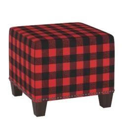Yosemy Nail Button Square Ottoman In Patters - Skyline Furniture -Homcom Crosley Shop GUEST 77f57642 0e84 4cc2 93e3 789295f95e42