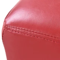 Costway Small Ottoman Footrest PU Leather Footstool Rectangular Seat Stool Red -Homcom Crosley Shop GUEST 794ece1d 94c0 488c b486 75ff2186eb24