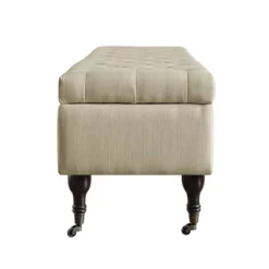 Collette Tufted Bench With Storage Butter Cream - Adore Decor 14 Collette Tufted Bench With Storage Butter Cream - Adore Decor -Homcom Crosley Shop GUEST 795f10a0 8583 4b06 9f4e eede04c89957