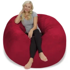 5' Large Bean Bag Chair With Memory Foam Filling And Washable Cover - Relax Sacks 27 5' Large Bean Bag Chair With Memory Foam Filling And Washable Cover - Relax Sacks -Homcom Crosley Shop GUEST 796bfc57 9809 4d4c a2cd 940cc689892a