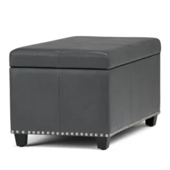 34" Megan Storage Ottoman Bench - Wyndenhall -Homcom Crosley Shop GUEST 79d9b35a 571f 45e9 9af9 d02dc4da417a