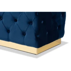 Corrine Velvet Fabric Upholstered And PU Ottoman Gold - Baxton Studio -Homcom Crosley Shop GUEST 7a070d3a faf9 4d85 b152 3026dbff5072