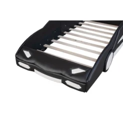 Twin Size Race Car-Shaped Platform Bed With Wheels-ModernLuxe 19 Twin Size Race Car-Shaped Platform Bed With Wheels-ModernLuxe -Homcom Crosley Shop GUEST 7a4e5bae f236 4075 8e93 5ce59a4cd308