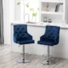Better Home Products Monroe Velvet Tufted Adjustable Swivel Bar Stool Set Blue -Homcom Crosley Shop GUEST 7a78e9ba 11a0 4bf7 b030 81daedef3219