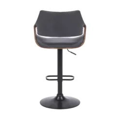Aspen Adjustable Faux Leather Metal Swivel Barstool Gray/Black - Armen Living -Homcom Crosley Shop GUEST 7ab8d322 55b6 4a02 9d51 27f46e1eef40