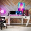 Xtreme Gaming Corner Desk With Riser & Led Light Kit White - NTENSE 2 Xtreme Gaming Corner Desk With Riser & Led Light Kit White - NTENSE -Homcom Crosley Shop GUEST 7b647cde 27aa 4a32 b5c8 4bfe7174c103