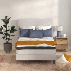 Flash Furniture Capri Comfortable Sleep 12 Inch CertiPUR-US Certified Hybrid Pocket Spring Mattress, Mattress In A Box -Homcom Crosley Shop GUEST 7c25620c f0c2 4c70 8b11 322dd6b573ad