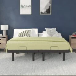 Flash Furniture Selene Adjustable Upholstered Bed Base With Wireless Remote, Three Leg Heights, & Independent Head/Foot Incline -Homcom Crosley Shop GUEST 7c3f0c99 6154 4538 88ce 6ffa21b78b0d