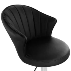 Elama 2 Piece Shell Back Faux Leather Adjustable Bar Stool With Chrome Base -Homcom Crosley Shop GUEST 7cd0166a dde4 42a4 a593 c03fe2d250b3