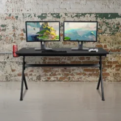 Flash Furniture 55" X 24" Extra Large Gaming Desk With Headphone Hook And Cup Holder - Free Mouse Pad 24 Flash Furniture 55" X 24" Extra Large Gaming Desk With Headphone Hook And Cup Holder - Free Mouse Pad -Homcom Crosley Shop GUEST 7d750814 fd58 48f1 b0bd 47c00201772f