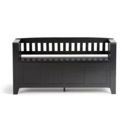 Normandy Solid Wood Entryway Storage Bench - Wyndenhall -Homcom Crosley Shop GUEST 7e29c06e 61d7 4b52 a9af fe4ba83b0ffa