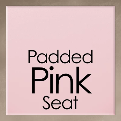 Set Of 4 Counter Height Bar Stools – 24-Inch Backless Folding Chairs With 300lb Capacity For Kitchen, Rec Room, Or Game Room By Trademark Home (Pink) 6 Set Of 4 Counter Height Bar Stools – 24-Inch Backless Folding Chairs With 300lb Capacity For Kitchen, Rec Room, Or Game Room By Trademark Home (Pink) - Image 4