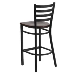 Flash Furniture Black Ladder Back Metal Restaurant Barstool -Homcom Crosley Shop GUEST 7f22c1fe aa72 4825 84ab ffb70c5e49ea
