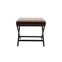 20" Square Metal X Base Ottoman - WOVENBYRD 20 20" Square Metal X Base Ottoman - WOVENBYRD -Homcom Crosley Shop GUEST 803f21c5 e12e 4be9 84ba d8eb1f7873db