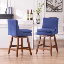 FERPIT 26" Swivel Bar Stools 2 Pack Classic And With Rivet Trim Decoration -Homcom Crosley Shop GUEST 818594d9 939e 4547 a32c b06e9cb9a669