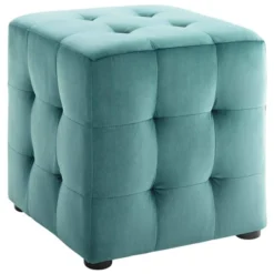 Contour Tufted Button Cube Performance Velvet Ottoman - Modway -Homcom Crosley Shop GUEST 8243b1ad 8865 479a b795 50f89c9c7961