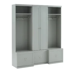 3pc Harper Entryway Set With Pantry Closet And 2 Hall Trees Gray - Crosley -Homcom Crosley Shop GUEST 82b36dfb 0b60 4b43 9733 d7e5e60e1773