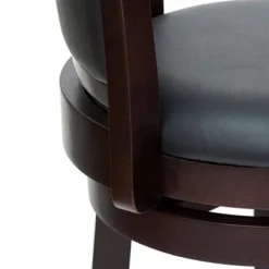 HOMCOM Classic Bar Stool Swivel Barstool With PU Leather Upholstered Mid-Back And Footrest, 30.25 Inch Seat Height, Set Of 2, Black 10 HOMCOM Classic Bar Stool Swivel Barstool With PU Leather Upholstered Mid-Back And Footrest, 30.25 Inch Seat Height, Set Of 2, Black -Homcom Crosley Shop GUEST 83feaaa5 bf55 4e3e ae9d 91c139d44b8d