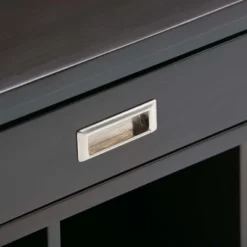 48" Lancaster Solid Wood Entryway Storage Bench With Drawers And Cubbies Espresso Brown - WyndenHall -Homcom Crosley Shop GUEST 84d8037c 24e9 4c75 b6e3 014bdd075b40