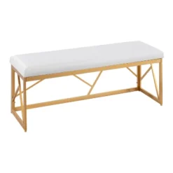 Folia 44" Bench - LumiSource -Homcom Crosley Shop GUEST 854a8e6b b8db 445e afa6 c8590a5f79ee
