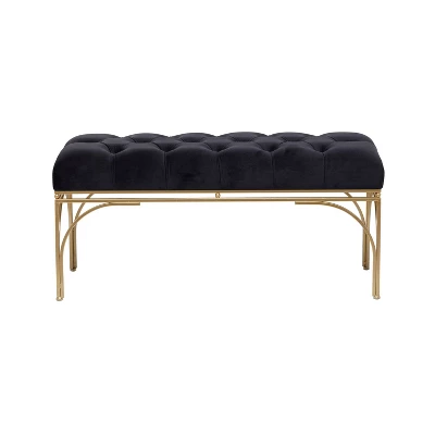 Rectangular Glam Velvet Bench - Olivia & May 3 Rectangular Glam Velvet Bench - Olivia & May