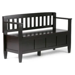 48" Riverside Solid Wood Entryway Storage Bench - Wyndenhall -Homcom Crosley Shop GUEST 862ec5b5 dfc3 46e2 a2f9 017f9a36a5c3