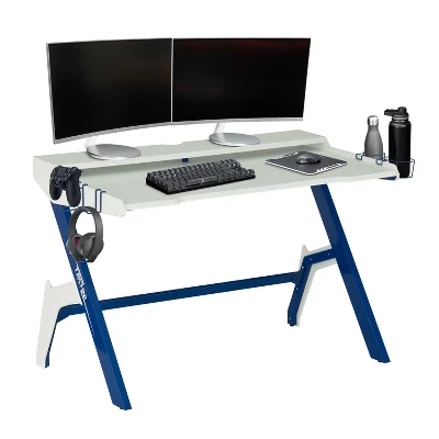 Ergonomic Computer Gaming Desk Blue - Techni Sport 4 Ergonomic Computer Gaming Desk Blue - Techni Sport - Image 2