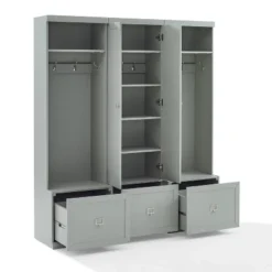 3pc Harper Entryway Set With Pantry Closet And 2 Hall Trees Gray - Crosley -Homcom Crosley Shop GUEST 86b42e74 50f9 4960 be46 c45b1b474c85