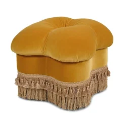 Jennifer Taylor Home Ellen 20" Square Upholstered Clover Ottoman With Bullion Fringe 18 Jennifer Taylor Home Ellen 20" Square Upholstered Clover Ottoman With Bullion Fringe -Homcom Crosley Shop GUEST 870212c2 824e 4fb7 b274 226fe49cc5c0