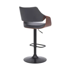 Aspen Adjustable Faux Leather Metal Swivel Barstool Gray/Black - Armen Living -Homcom Crosley Shop GUEST 871532e6 0f16 4f18 86c8 500ef54af37f