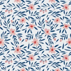 Jenny Round Skirted Ottoman Fiona Floral Porcelain Blush - Skyline Furniture -Homcom Crosley Shop GUEST 88112b54 3c4e 4b40 ad79 3c65ff3928d3