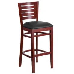 Emma And Oliver Slat Back Wooden Restaurant Dining Barstool -Homcom Crosley Shop GUEST 889cd7de 2084 49da a777 5962bcdce742