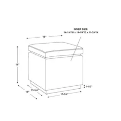 Lucinda Square Ottoman - Linon 24 Lucinda Square Ottoman - Linon -Homcom Crosley Shop GUEST 8a124314 26cb 4598 b2b8 ea2aabd17956