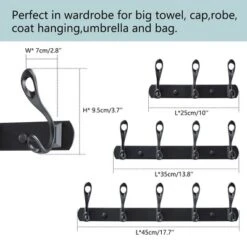 Unique Bargains Household Wall Mounted Stainless Steel Coat Rack Hook Rail For Coat Hat Towel Mudroom Bathroom -Homcom Crosley Shop GUEST 8a897c29 de18 4853 9bd1 9cee2fd7a10b