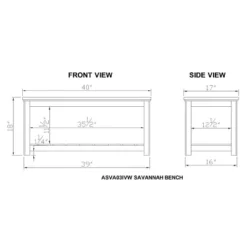 Savannah Coat Hook With Bench Set Ivory - Bolton Furniture -Homcom Crosley Shop GUEST 8b2f0ff0 5245 4451 bcc6 1fe93749f81d