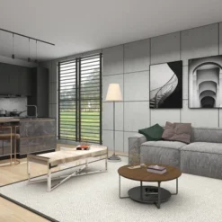 Contemporary Stainless Steel Rectangular Cowhide Bench - Olivia & May -Homcom Crosley Shop GUEST 8b7fd767 3119 40c3 bf8e 43788275a1e4