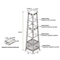 Peggy Pyramid Hall Tree White - Linon -Homcom Crosley Shop GUEST 8bc384a6 b04c 47aa bafa 996d87a92f60