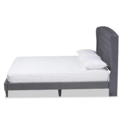 Joanna Velvet Fabric Upholstered And Wood Platform Bed - Baxton Studio -Homcom Crosley Shop GUEST 8c451c62 8c33 4d6c bb6d 297a31efbdcb