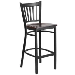Emma And Oliver Black Vertical Back Metal Restaurant Dining Barstool -Homcom Crosley Shop GUEST 8dbc5766 aed1 4691 aad0 b0e9c5b74146 1