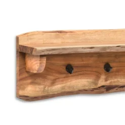 36" Hairpin Live Edge Wood Storage Bench With Coat Hook Shelf Set Natural - Alaterre Furniture -Homcom Crosley Shop GUEST 8de6cf87 b180 4eb2 8bfe 2befae9f4671