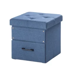 15" Cube Stockbox Collapsible Ottoman With Storage Drawer - Mellow 16 15" Cube Stockbox Collapsible Ottoman With Storage Drawer - Mellow -Homcom Crosley Shop GUEST 8e2d95cc 8e3f 4b01 b00b 2426766d4d3c